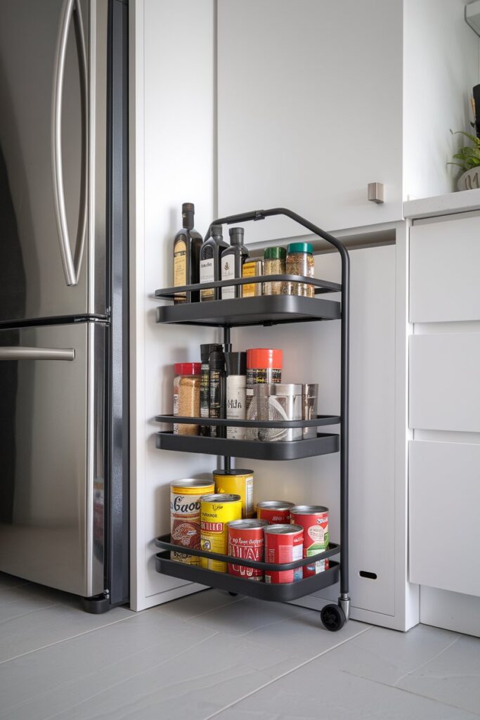 Slim Rolling Carts for Tight Gaps