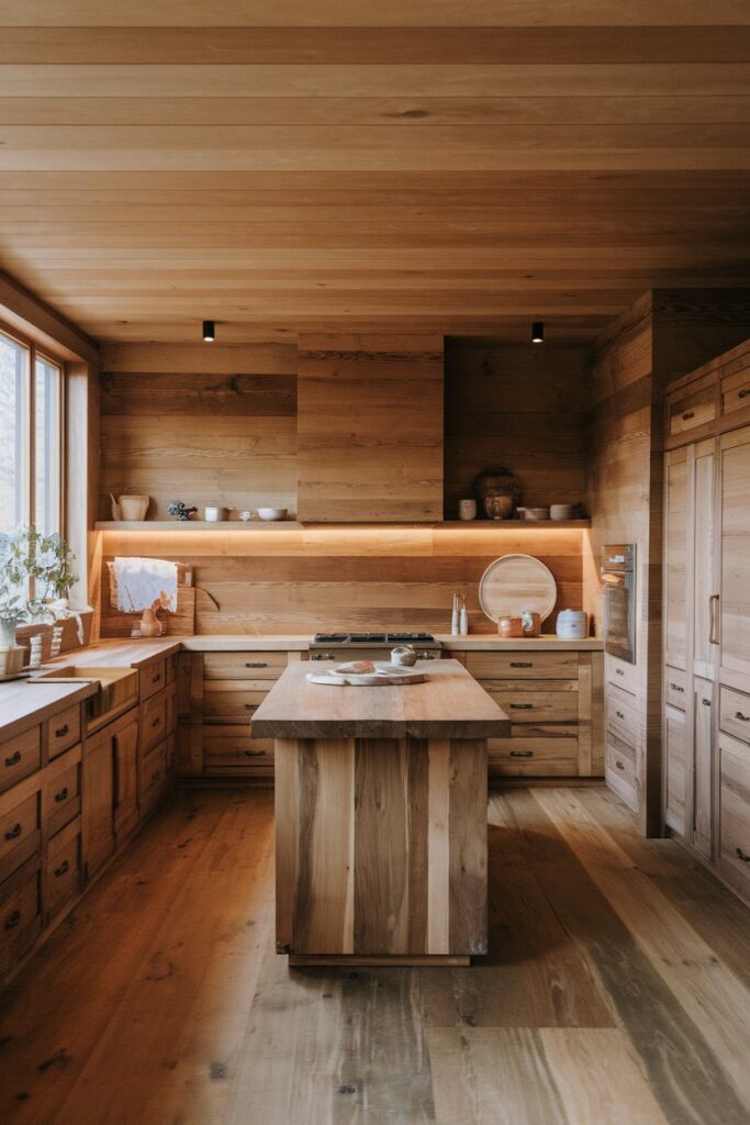 All-Wood Warm Kitchen