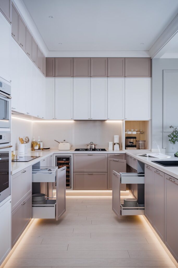 Scandinavian Kitchen with Hidden Storage Solutions