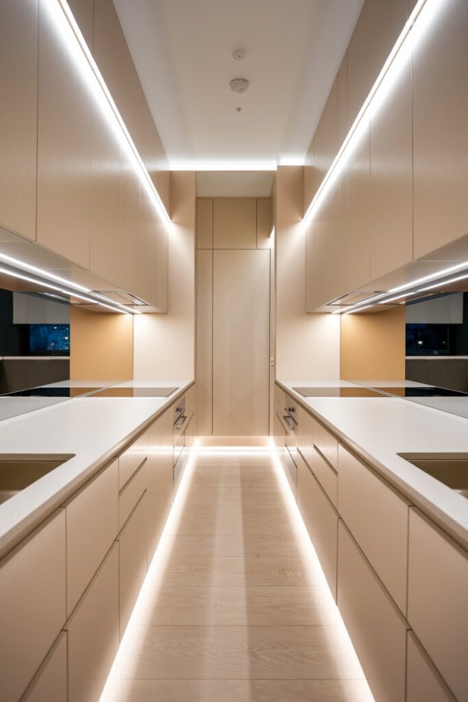 Ultra-Narrow Galley Kitchen