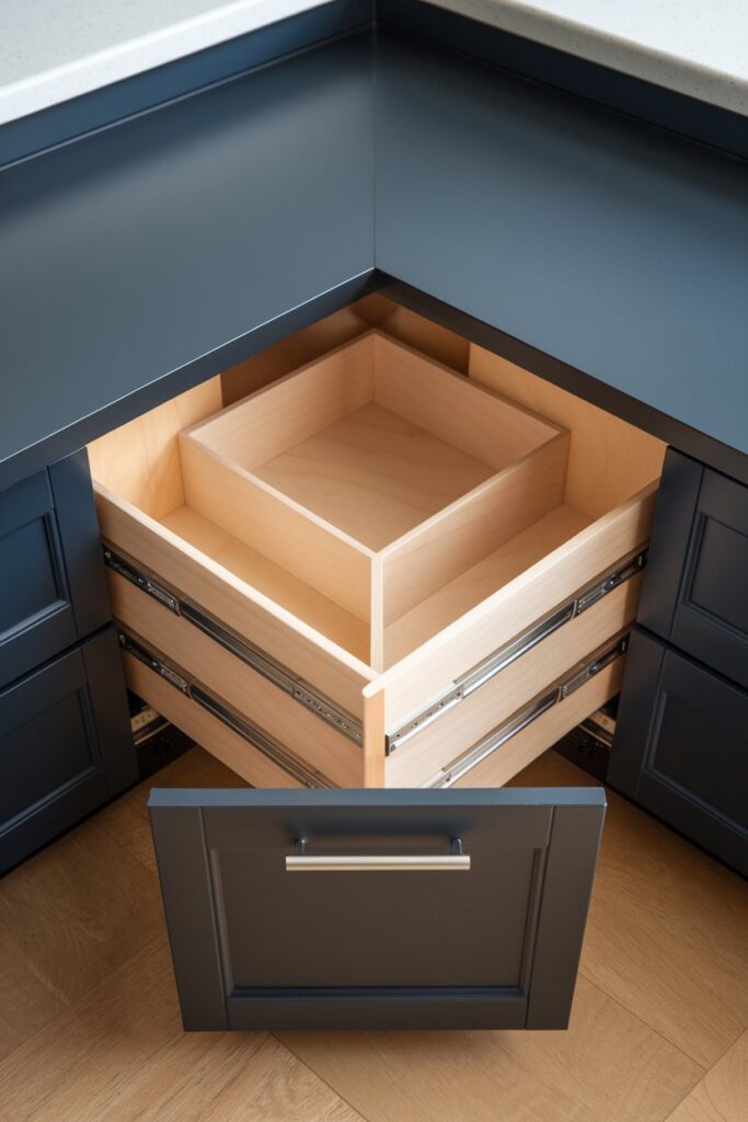 Corner Drawer Units for Maximum Utilization