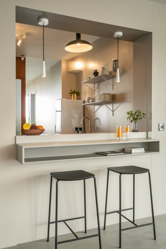 Bar Counter Setup in Small Spaces