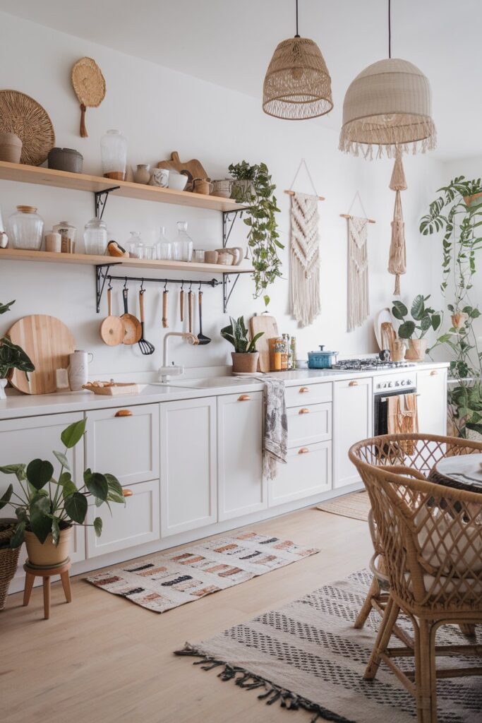 Scandinavian Kitchen with Scandinavian Boho Fusion