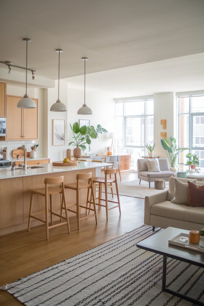 Open-Concept Kitchen for Apartments