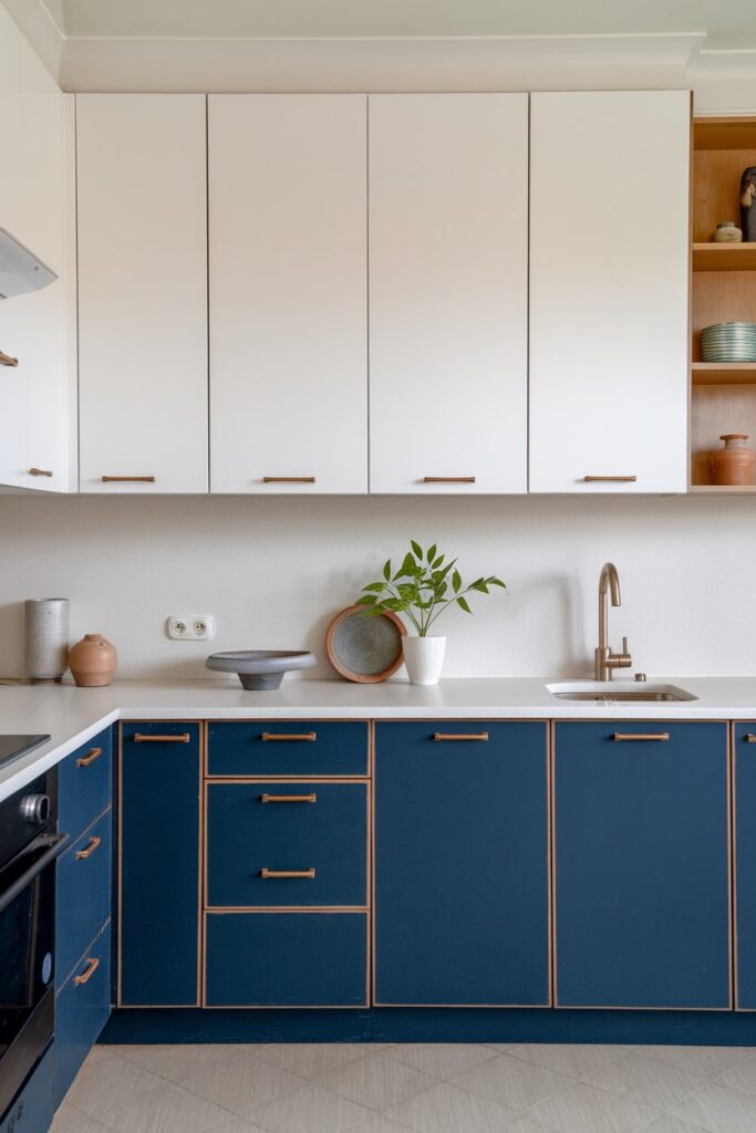 Two-Tone Cabinet Ideas for Small Kitchens