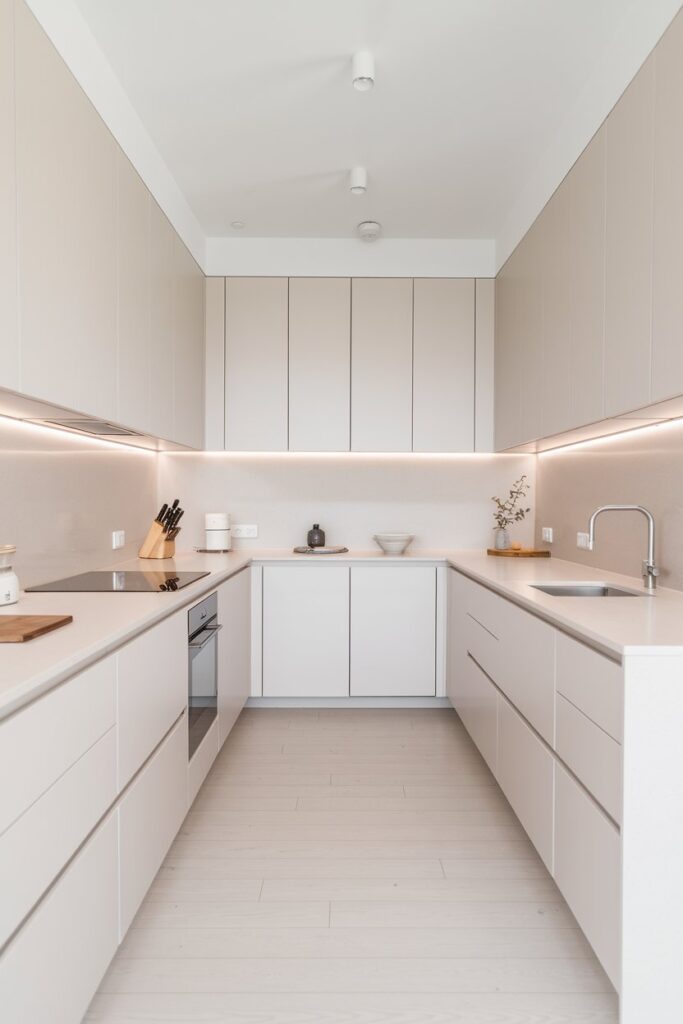 Scandinavian Kitchen with Clean Lines and Clutter-Free Look