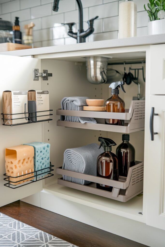 Under-Sink Organizers for Cleaning Supplies