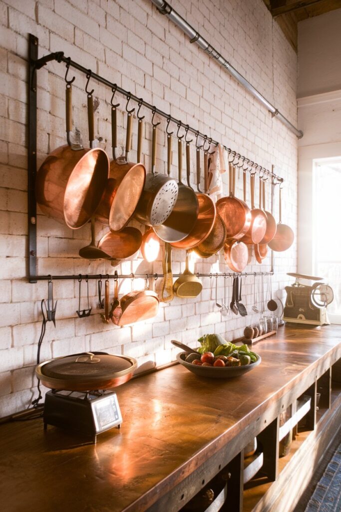 Wall-Mounted Pot Racks