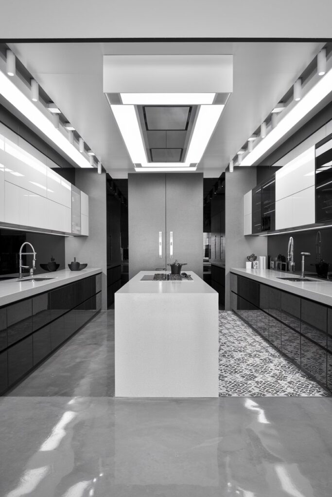 Monochrome Kitchen Aesthetic
