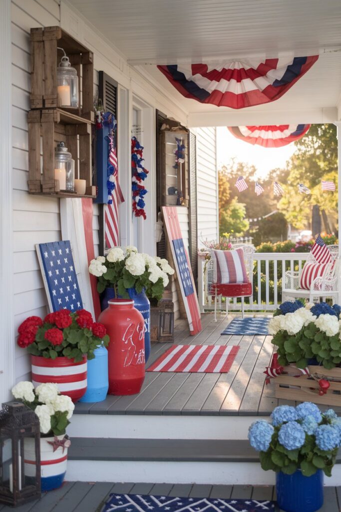 Budget-Friendly 4th of July Porch Decorations