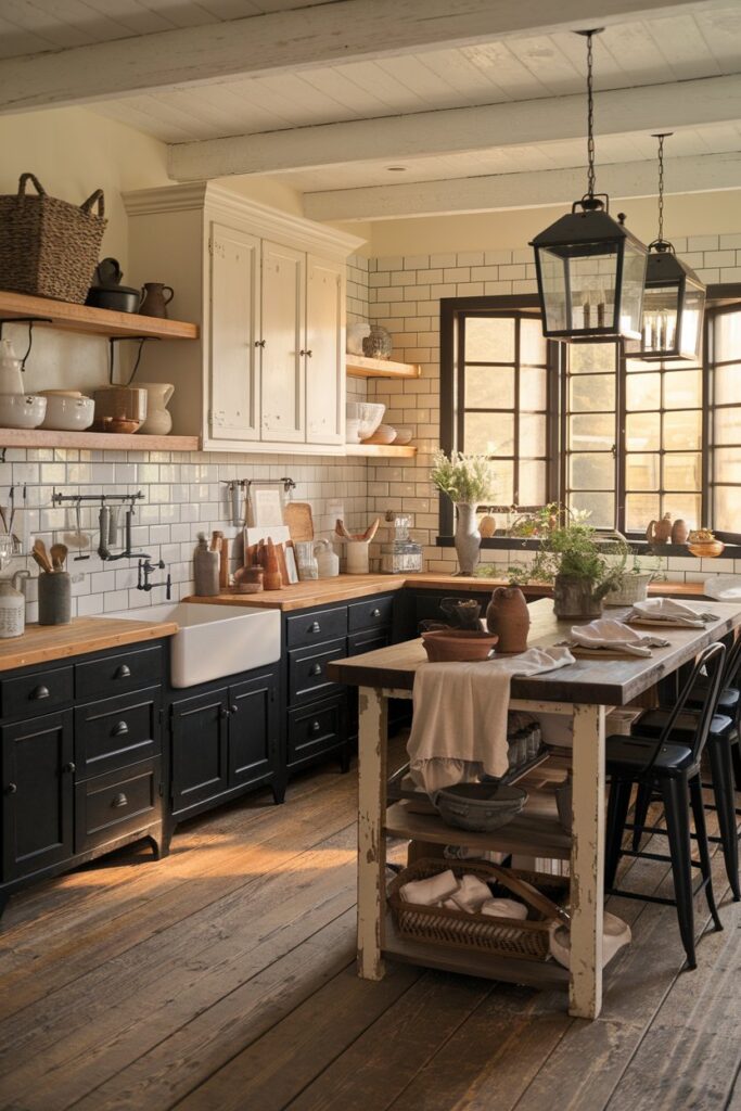 Rustic Black and White Kitchen Ideas