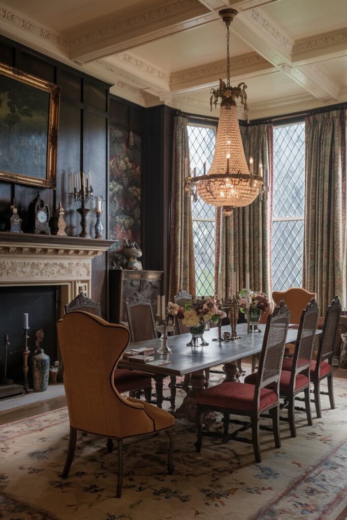 Victorian Dining Room Inspired by English Manor Homes