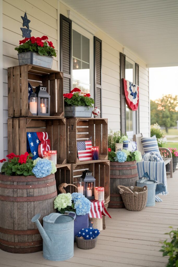 DIY Crate and Barrel Porch Decorations
