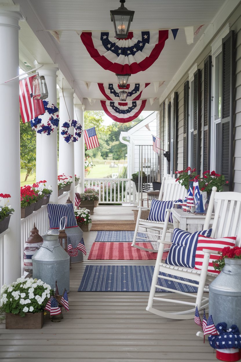 30 Stunning 4th of July Porch Decor Ideas to Transform Your Home With Patriotic Charm