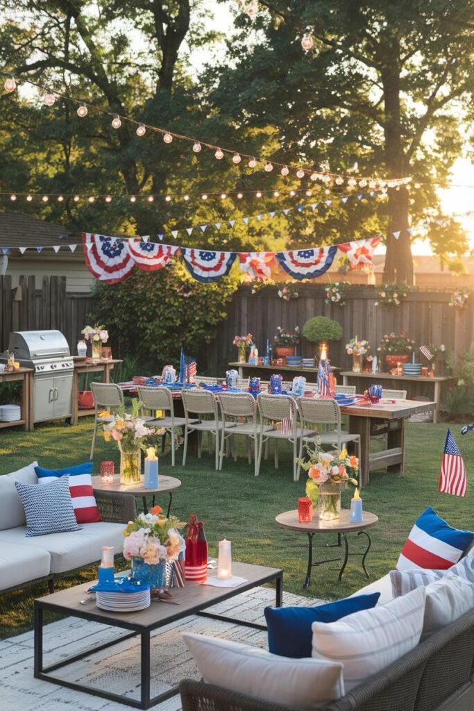 Outdoor Backyard BBQ Party Decor