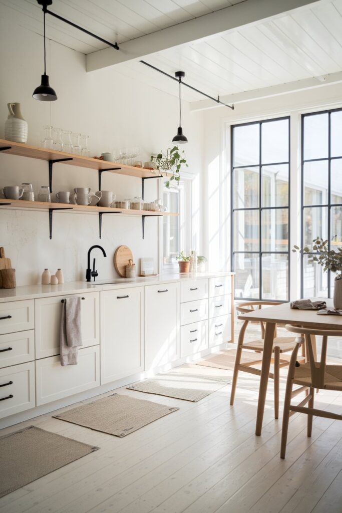 Scandinavian Black and White Kitchen Style