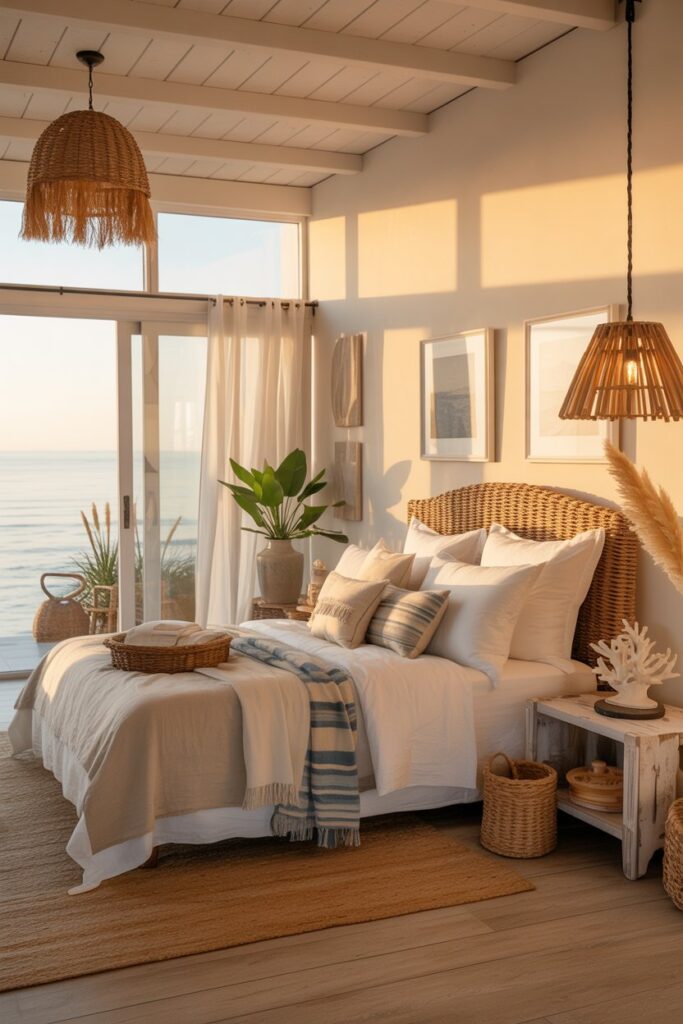 Coastal-Inspired Summer Bedroom
