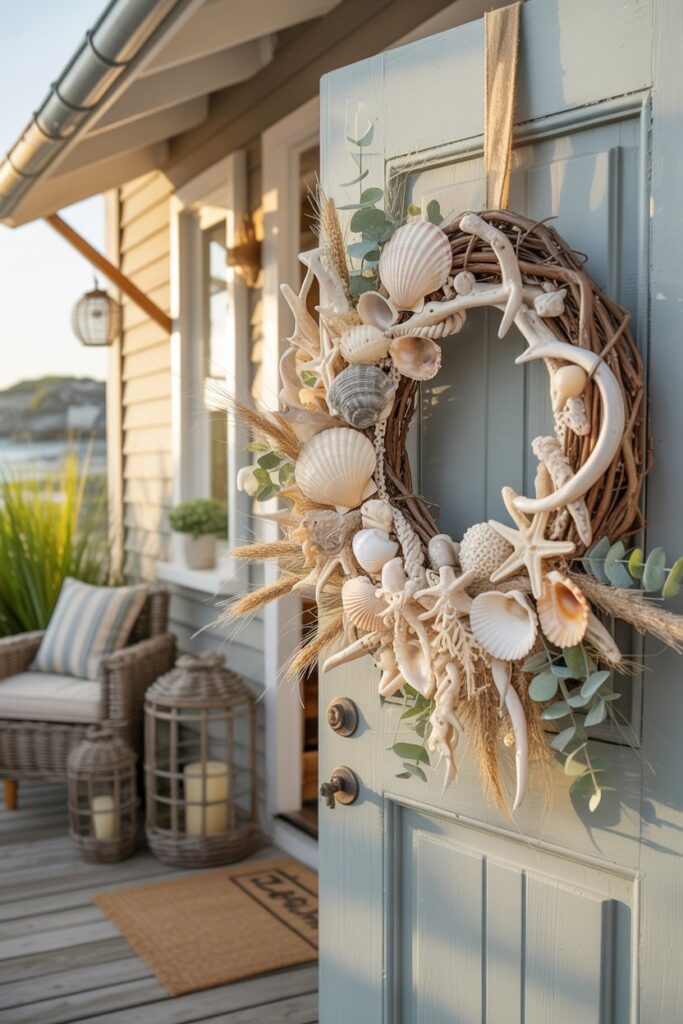 Coastal Seashell Summer Wreath