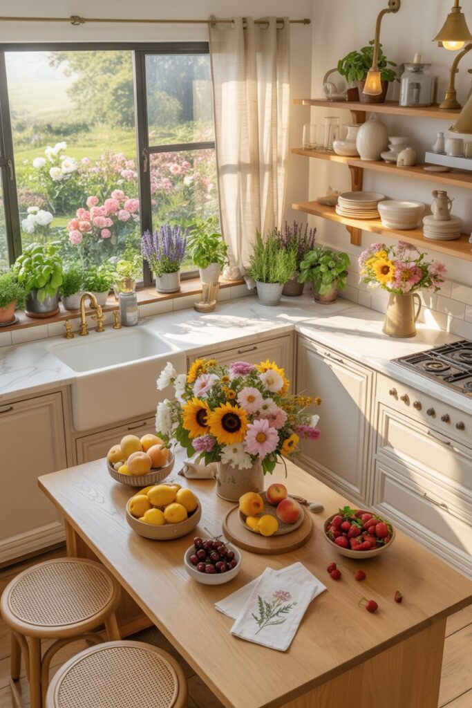 Floral Summer Kitchen Decor