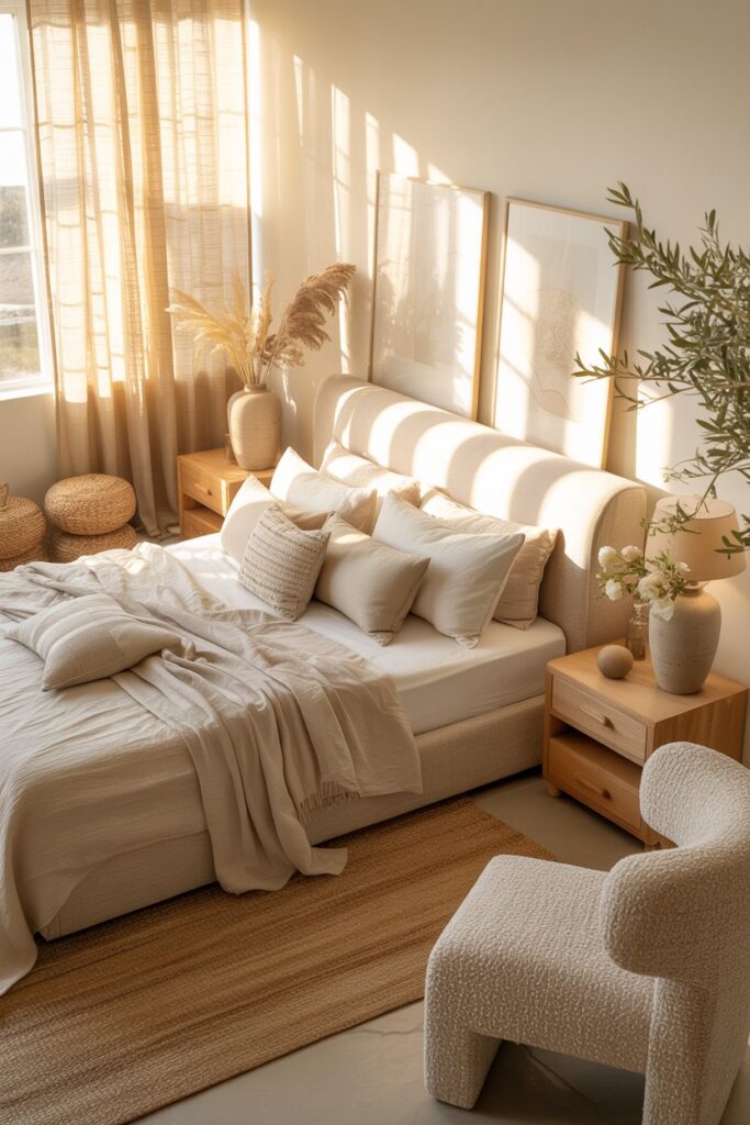Neutral Summer Bedroom Palette