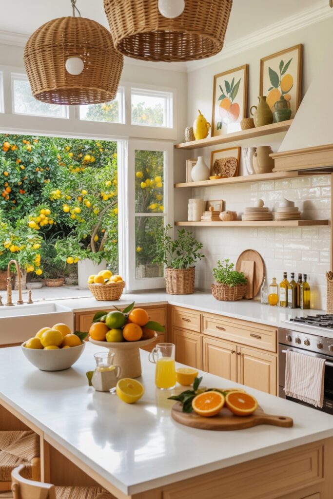 Citrus-Inspired Summer Kitchen