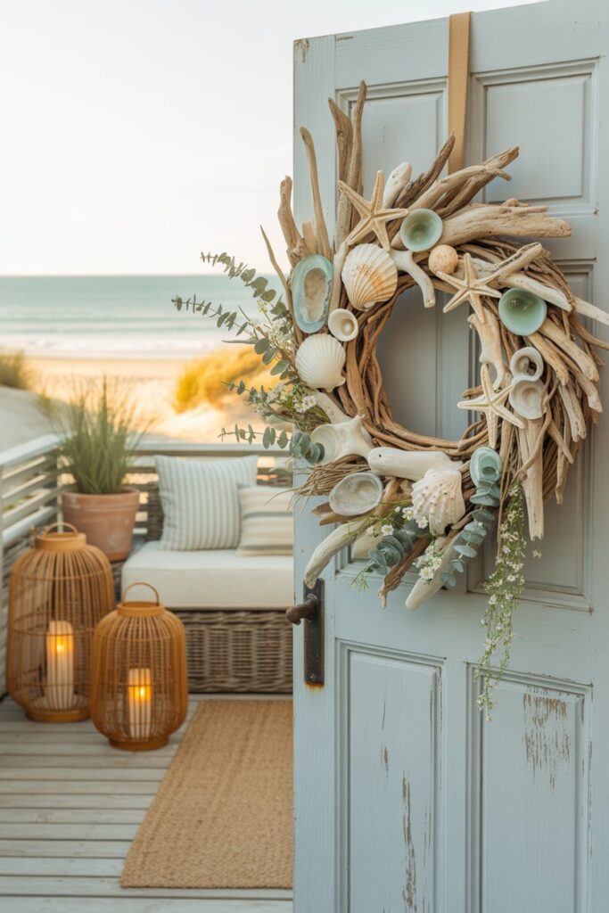 Coastal Driftwood Summer Wreath