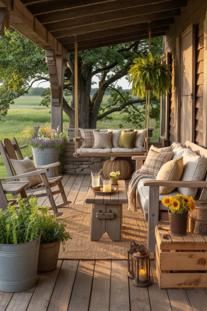 Rustic Summer Porch Decor
