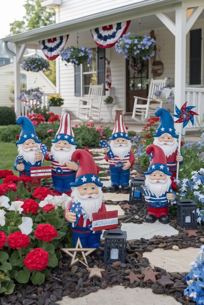 Patriotic Lawn Gnome Collection