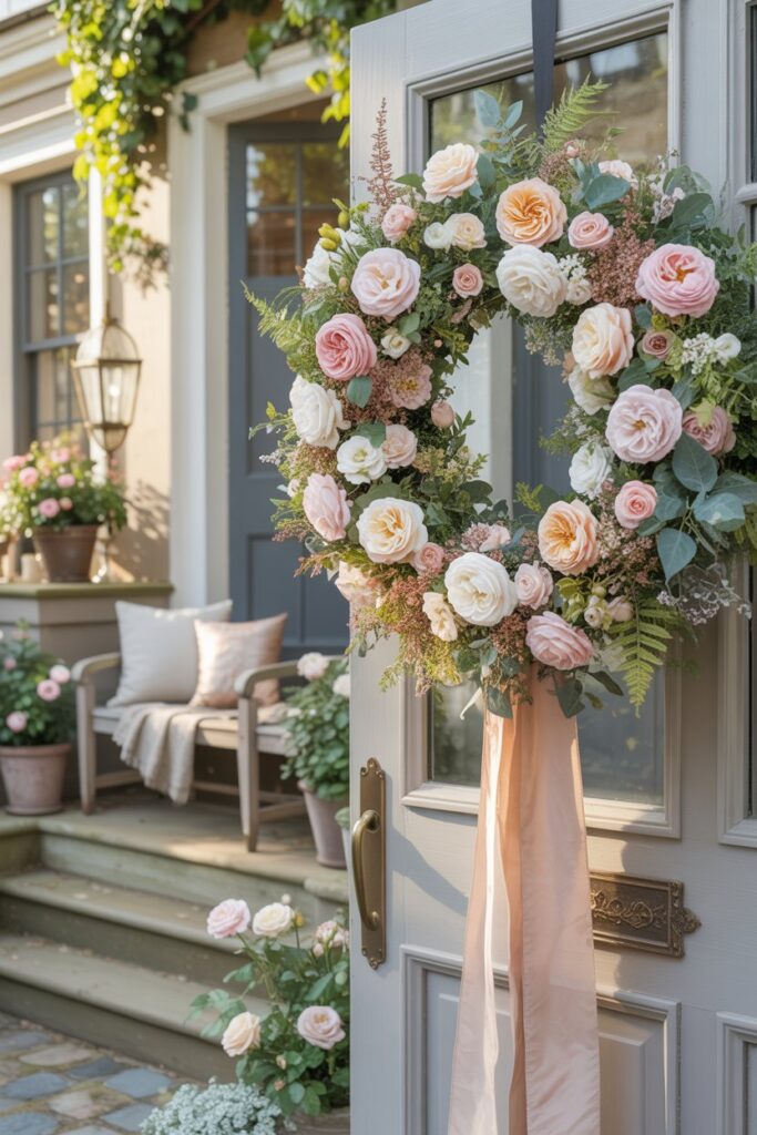 Garden Rose Summer Wreath