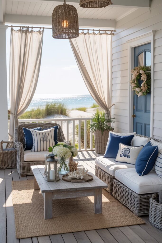 Coastal-Inspired Summer Porch Decor
