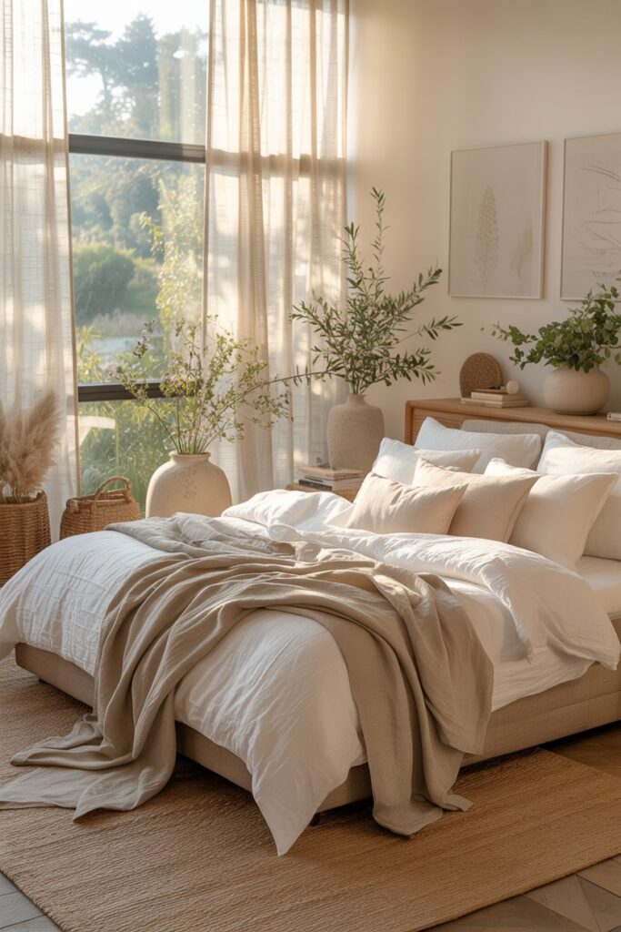 Fresh Linen Summer Bedroom Looks