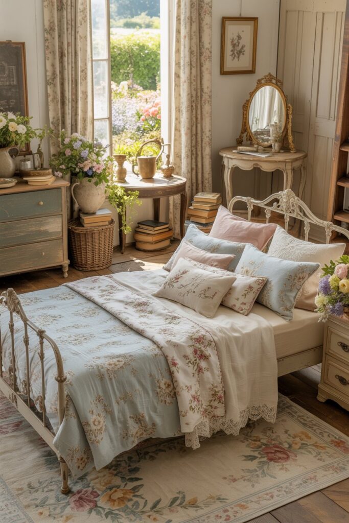 Vintage-Inspired Summer Bedroom