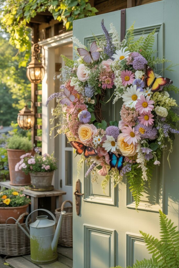 Butterfly Garden Summer Wreath