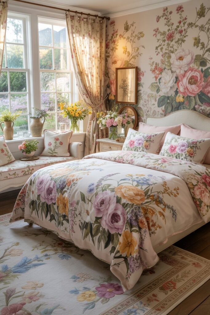 Floral Summer Bedroom Ideas