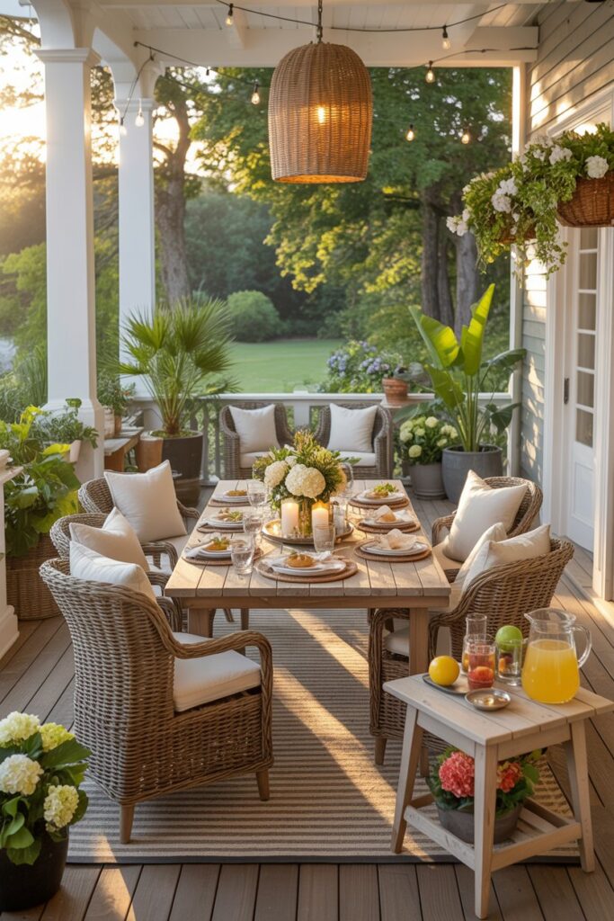 Summer Porch Dining Area