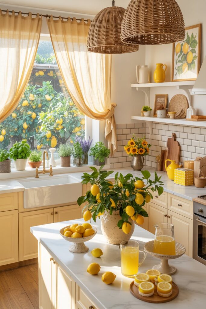 Lemon-Themed Summer Kitchen