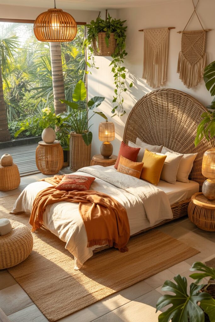 Tropical Boho Summer Bedroom Escape