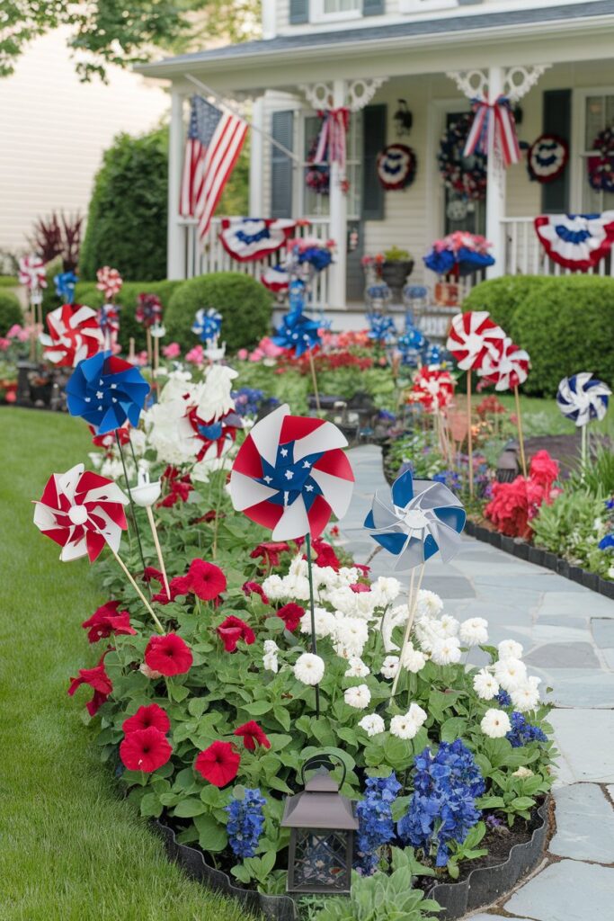 Patriotic Pinwheel Garden