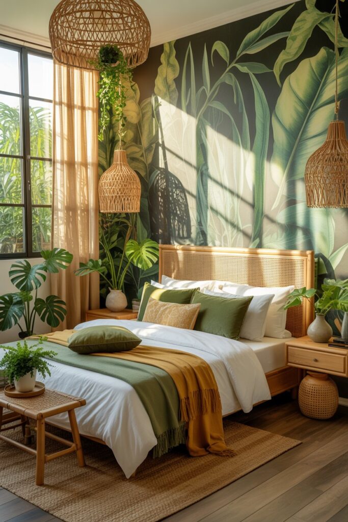 Botanical-Inspired Summer Bedroom