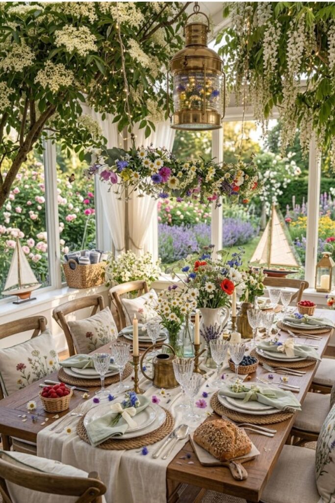 Wildflower Garden Party Tablescape