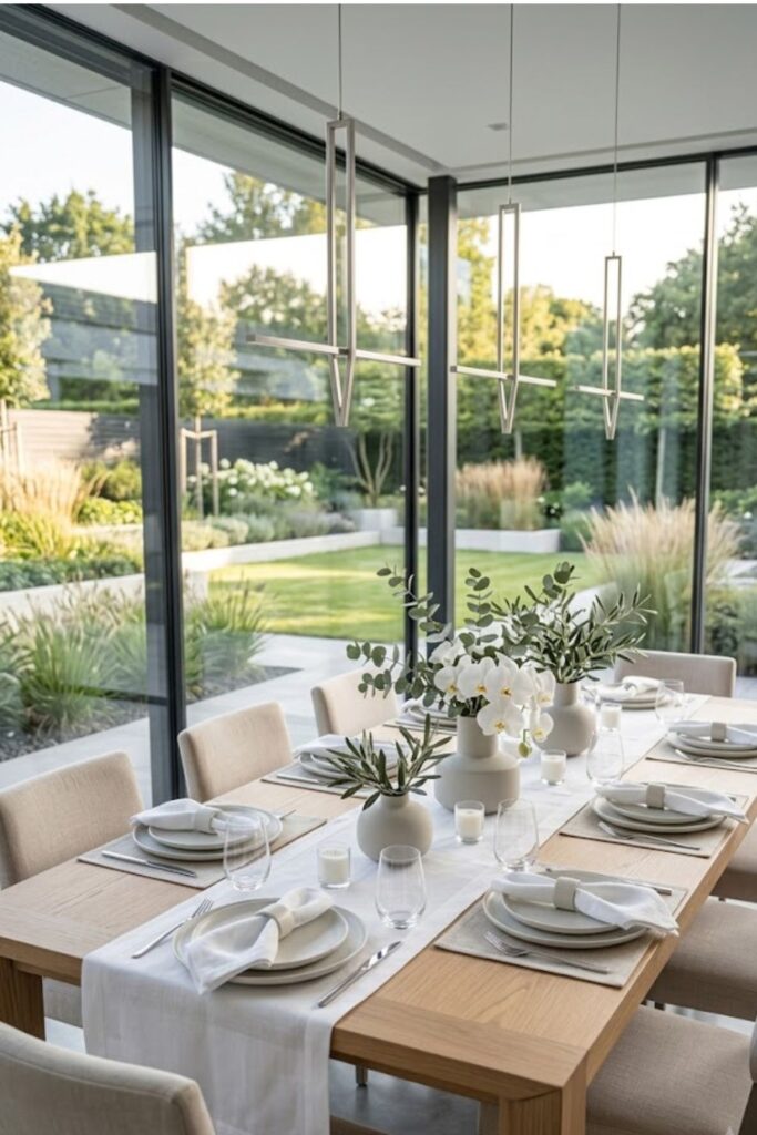 Modern Minimalist Summer Tablescape