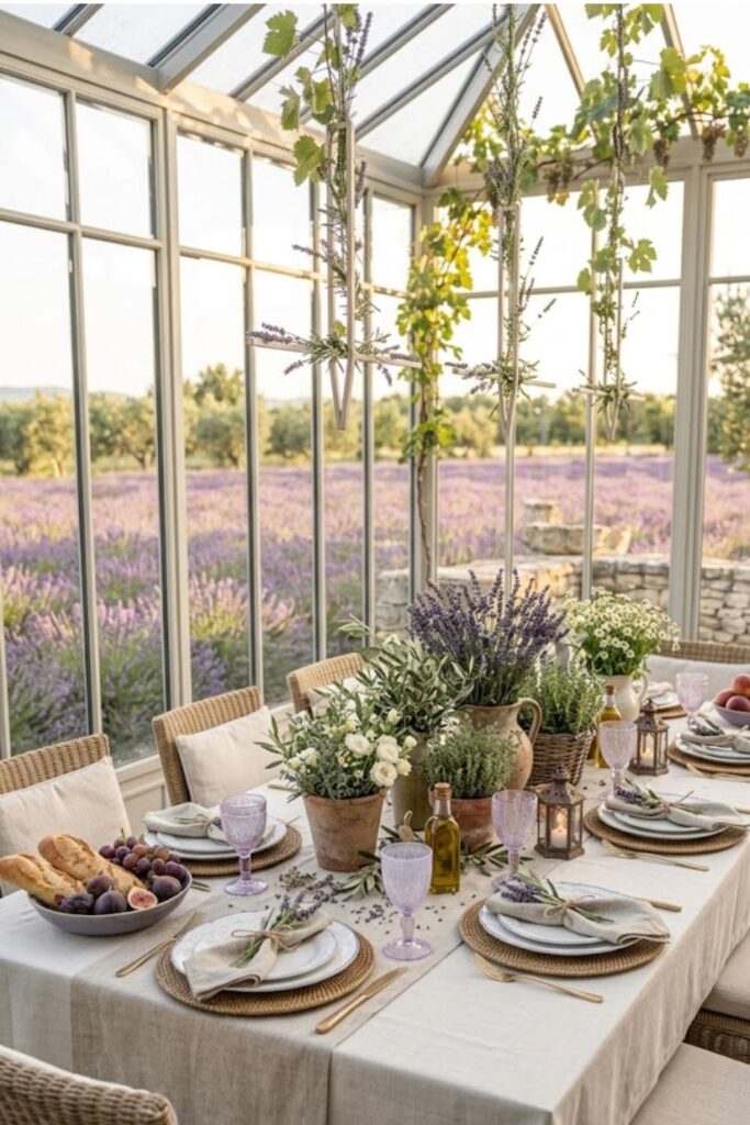 Lavender Provence-Inspired Table Setting