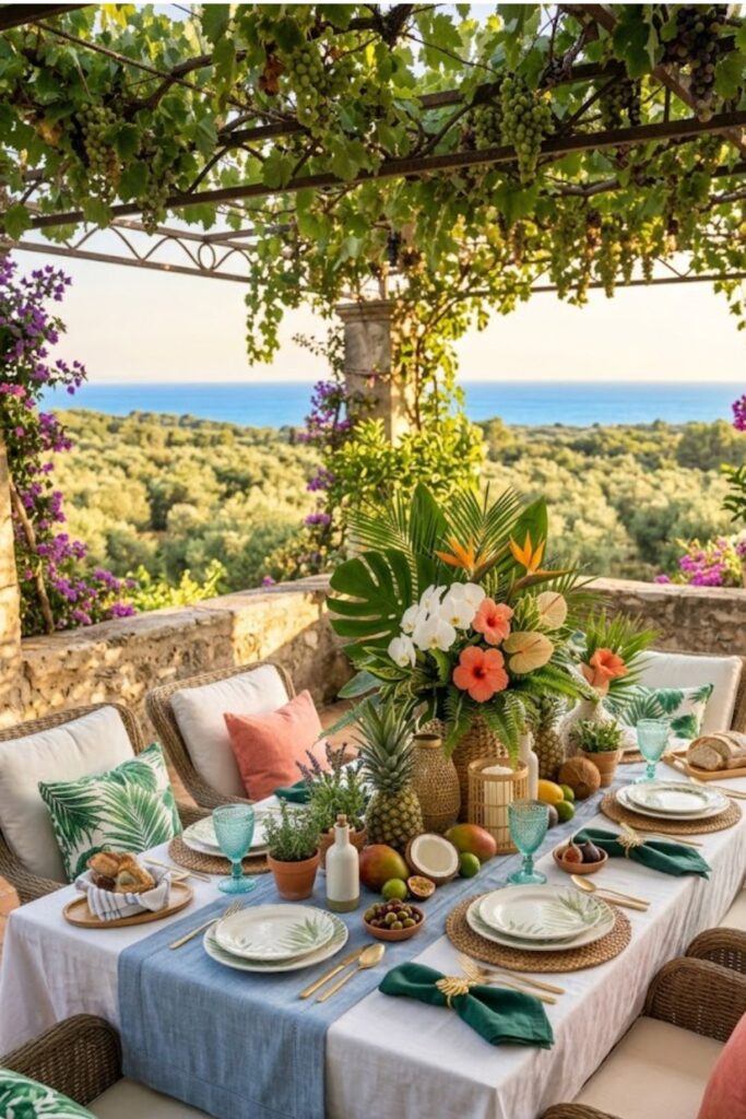 Mediterranean-Inspired Summer Table Setting
