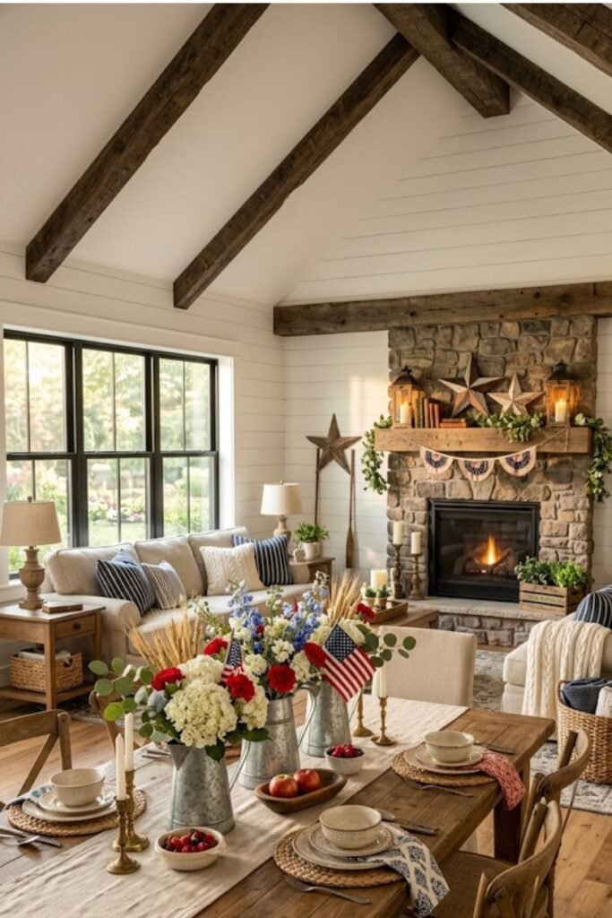 Farmhouse Labor Day Decor