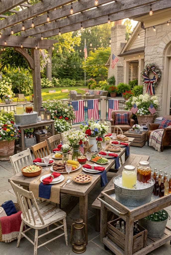 Rustic Farmhouse Labor Day Party