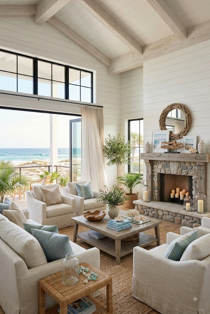 Shiplap Walls for Classic Beach Cottage Charm