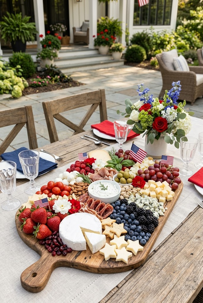 Patriotic Charcuterie Board