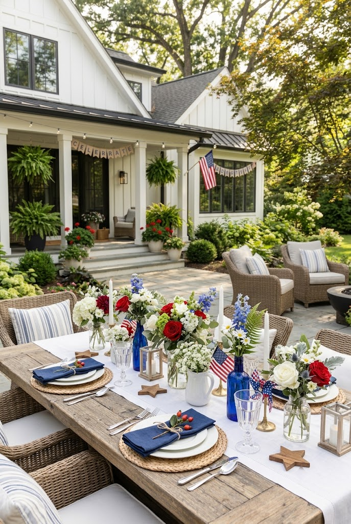 Patriotic Flower Centerpieces