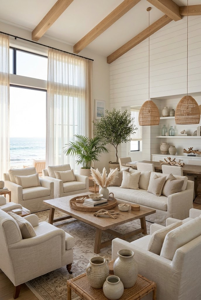 Neutral Beach House Decor with Sand-Inspired Tones
