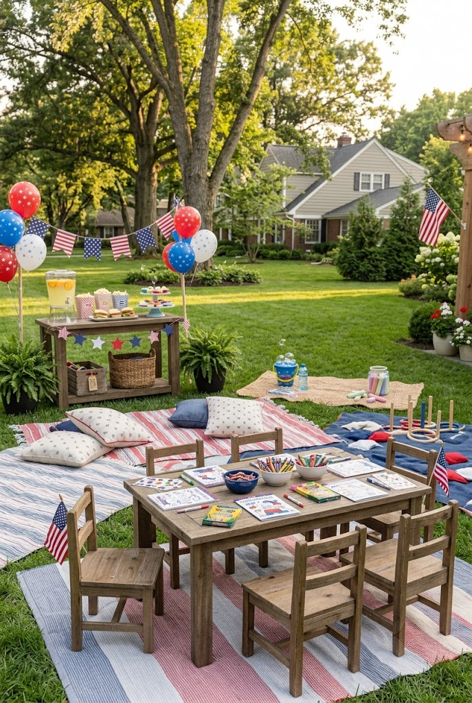 Kids' Labor Day Party Area